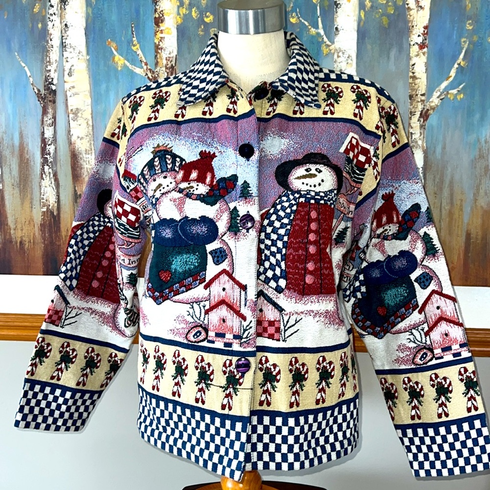 Willow Ridge Snowman Tapestry Jacket - Picture 5 of 9